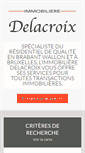 Mobile Screenshot of delacroix.be