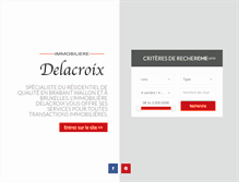 Tablet Screenshot of delacroix.be